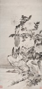 辽宁博物馆 藏画_132-徐扬-牡丹山鹧图