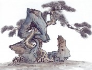 近现代书画 2000 幅_佚名 古树图册huaniaohua3_185