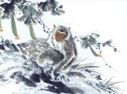 生肖动物_佚名 生肖动物集J173-77-国画生肖动物56