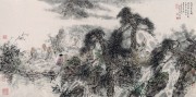 近现代书画 2000 幅_佚名 松泉清逸图 160x80