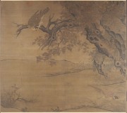 中国历代名画-宋代_宋 李迪 枫鹰雏鸡图轴  189CM×209.5（缩）