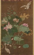 中国历代名画-宋代_宋 蓮池水禽图-1 东京国立博物馆 54x85