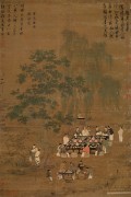 中国历代名画-宋代_宋 赵佶宋徽宗 文会图 绢本184.4X123.（缩）