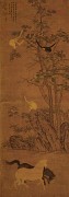中国历代名画-唐代_唐 韩干 猿马图 48.5x136.8