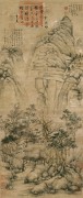 中国历代名画-明代_明 沈周 桃花书屋 30.6×74.5 （缩）