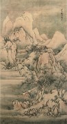 中国历代名画-明代_明 佚名 雪景图  纸本53X97 （缩）