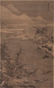 中国历代名画-明代_明 朱邦 寒江渔村图 绢本 102.5-163cm 
