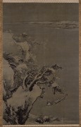 中国历代名画-明代_明 朱端 寒江独钓图（东京国立博物馆）拼 