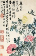 中国历代名画-清代_清 石涛 花卉册十二开2