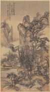 中国历代名画-清代_清 王翚 仙山楼观图 纸本 47.6x86.1 