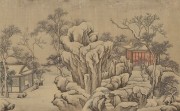 中国历代名画-清代_清 王云（ 汉藻）休园图-冬54-93cm 