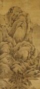 上海博物馆_吴镇溪山高隐图轴-绢本-印-73